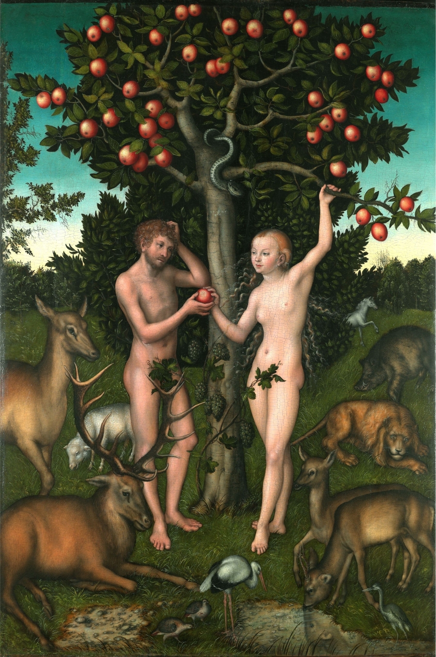 Lucas Cranach d.æ.: Adam og Eva (1526).