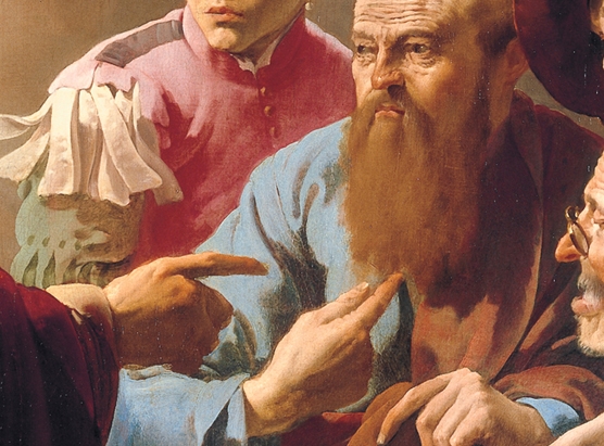 Hendrick ter Brugghen: Kaldelsen af Matthæus (1621; udsnit)